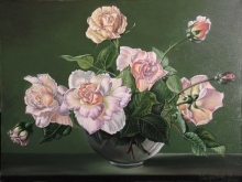 Flowers - oil, canvas