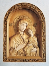 The Quick-to-hear - Skoroposlushnica - high relief, wood carving