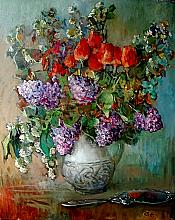 Bouquet - oil, canvas