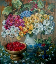 Bouquet - oil, canvas