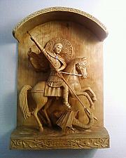 Saint George, The Victory-Bearer - wood carving