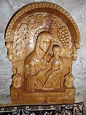 Holy Virgin Skoroposlushnitsa - Mother Of God Quick to Hearken - wood carving