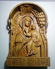 Our Lady Of Smolensk - wood carving