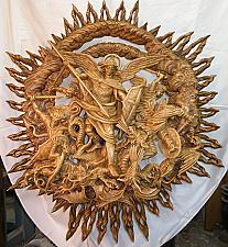 Archangel Michael - wood carving