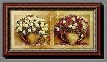 Roses - diptych, oil, canvas