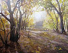 Maple Alley. Omsk, Russia - oil, canvas