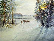 It Was Heavy Frost - oil, canvas