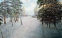 Siberian Frost - oil, canvas
