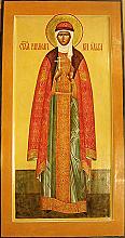 Saint Olga - birth size (mernaya) icon