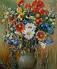 Bouquet Of Flowers - oil, canvas