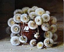 Dandelions - oil, canvas