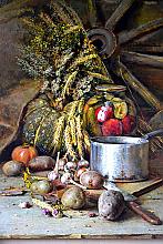 Still LIfe With Potatoes - oil, canvas