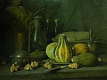 Still Life With Squash - oil, canvas