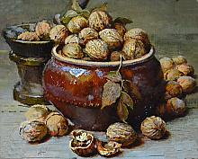 Walnuts - oil, canvas