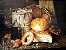 Bread - oil, canvas