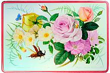 Roses - box, Fedoskino miniature lacquer painting