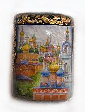 Moscow - box, Fedoskino lacquer painting technique