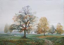 Autumn Morning - oil, canvas