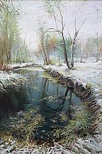 First Snow - oil, canvas