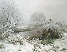 Snowdrift - oil, canvas