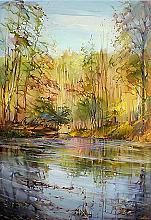 Forest Lake - oil, canvas