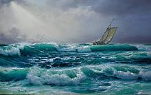 Through The Storm - oil, canvas