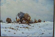 Winter - oil, canvas