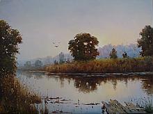 Quiet Morning - oil, canvas