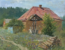 A Well In The Vicinity In Ostroverkhovka - oil, canvas