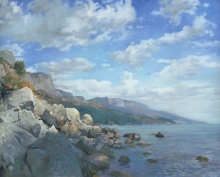 East View. Seascape In The Vicinity Of Foros - oil, canvas