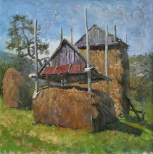 Hay - oil, canvas