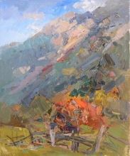 Mahar Slopes - oil, canvas