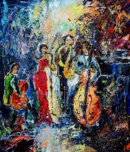 Jazz Diva - oil, canvas