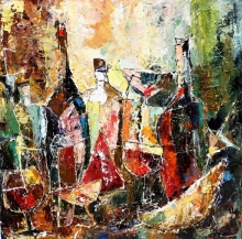 Party Time - oil, canvas