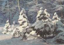 Winter Fairy Tale - oil, canvas