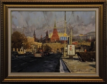 Kremlin Embankment - oil, canvas