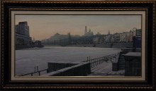 Moskvoretskaya Embankment - oil, canvas
