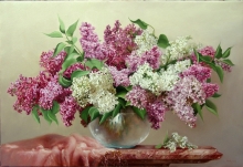 Bouquet Of Lilac - oil, canvas