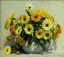 Marigold - oil, canvas