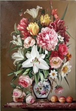 Garden Flowers - oil, canvas
