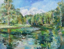 The Urals - oil, canvas