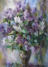 Sunny Lilac - oil, canvas