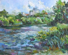 The Sviyaga River - oil, canvas