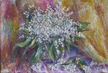 May Lilies - oil, canvas