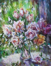 Rosy Lyrics - oil, canvas