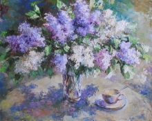 Morning Lilac - oil, canvas