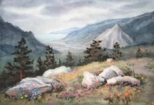 Landscape 5 - paper, watercolors