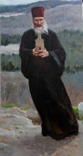 Saint Bishop - oil, canvas