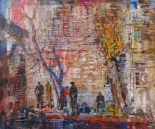 Jumble Market - oil, canvas