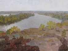 Land Of The Don River - oil, canvas